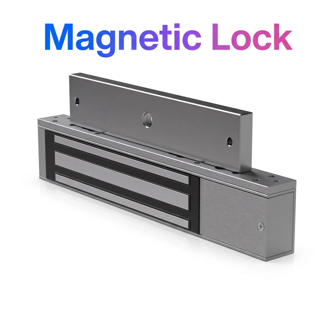 Magnetic lock equipment illustration