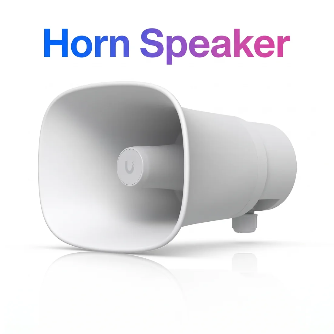 Horn speaker equipment illustration
